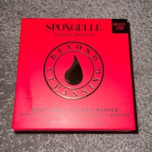 New Spongelle Sugar Dahlia Body Wash Infused Buffer Sponge